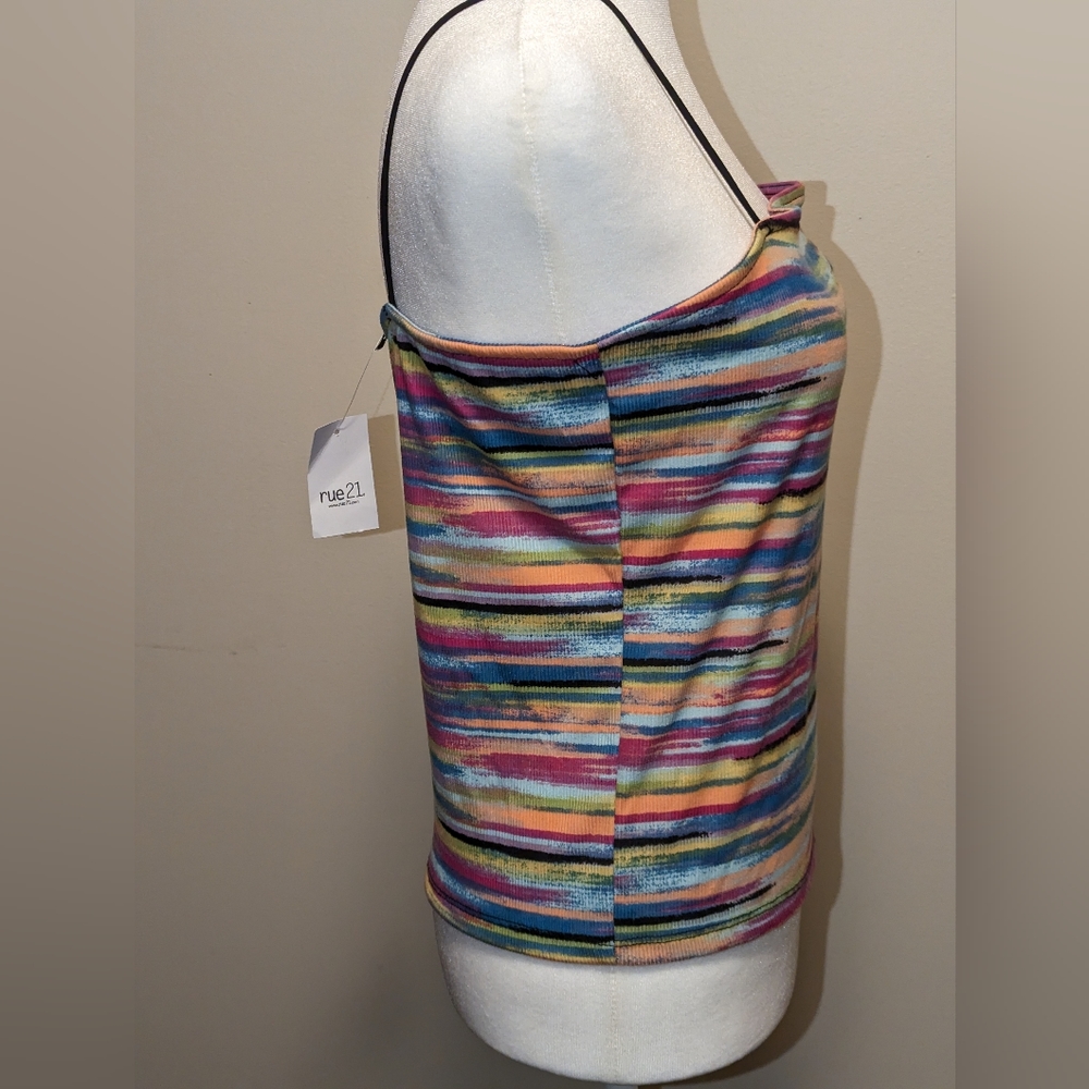 💲Space Dye Skimmer Bungee Strap Tank Top - NWT Sizes XS, M, L, XL - Picture 3 of 8